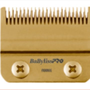 BABYLISS PRO GOLD TITANIUM REPLACEMENT FADE BLADE # FX8010G Fits FX870, FXF825, FX673 models Flat Elongated cutting surface that supports a vertical cutting motion hypoallergenic / High Strength / Lower blade temp.