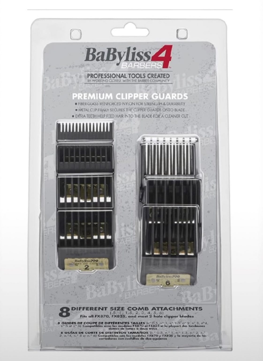 BABYLISS PREMIUM CLIPPER GUARDS 8pcs - Welcome To Shaversfactory- Home ...