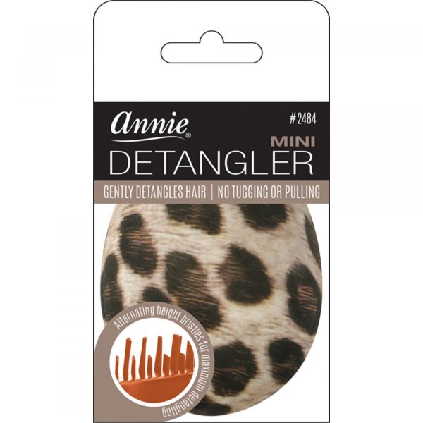 AnnieMINI-DETANGLERT-BRUSH-RUBBERIZED-LEOPARD-PATTERNS