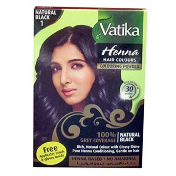 Vatika Henna Hair Colour Natural Black 60grm