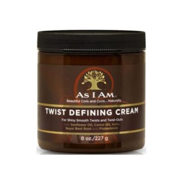 As I Am Twist Defining Cream 227g: High-Definition Twists & Frizz Control
