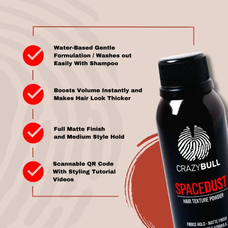 Crazy Bull Space Dust Hair Powder: Unleash Gravity-Defying Volume & Matte Texture 6 Crazy Bull Space Dust Hair Powder: Unleash Gravity-Defying Volume & Matte Texture - Image 6