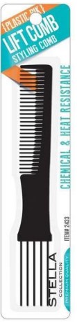 Stella Collection Plastic Pik Lift Comb 2433: Ultimate Tool for Volume & Texture