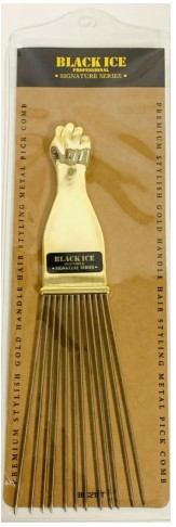 Black Ice Professional Signature Series BIC212T: The Ultimate Metal Pick Comb for Voluminous Hair