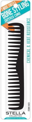 Stella Collection Bone Styling Tapered Comb | Professional Styling Tool