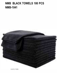 NMB Black Towels 100 PCS Professional Salon Grade