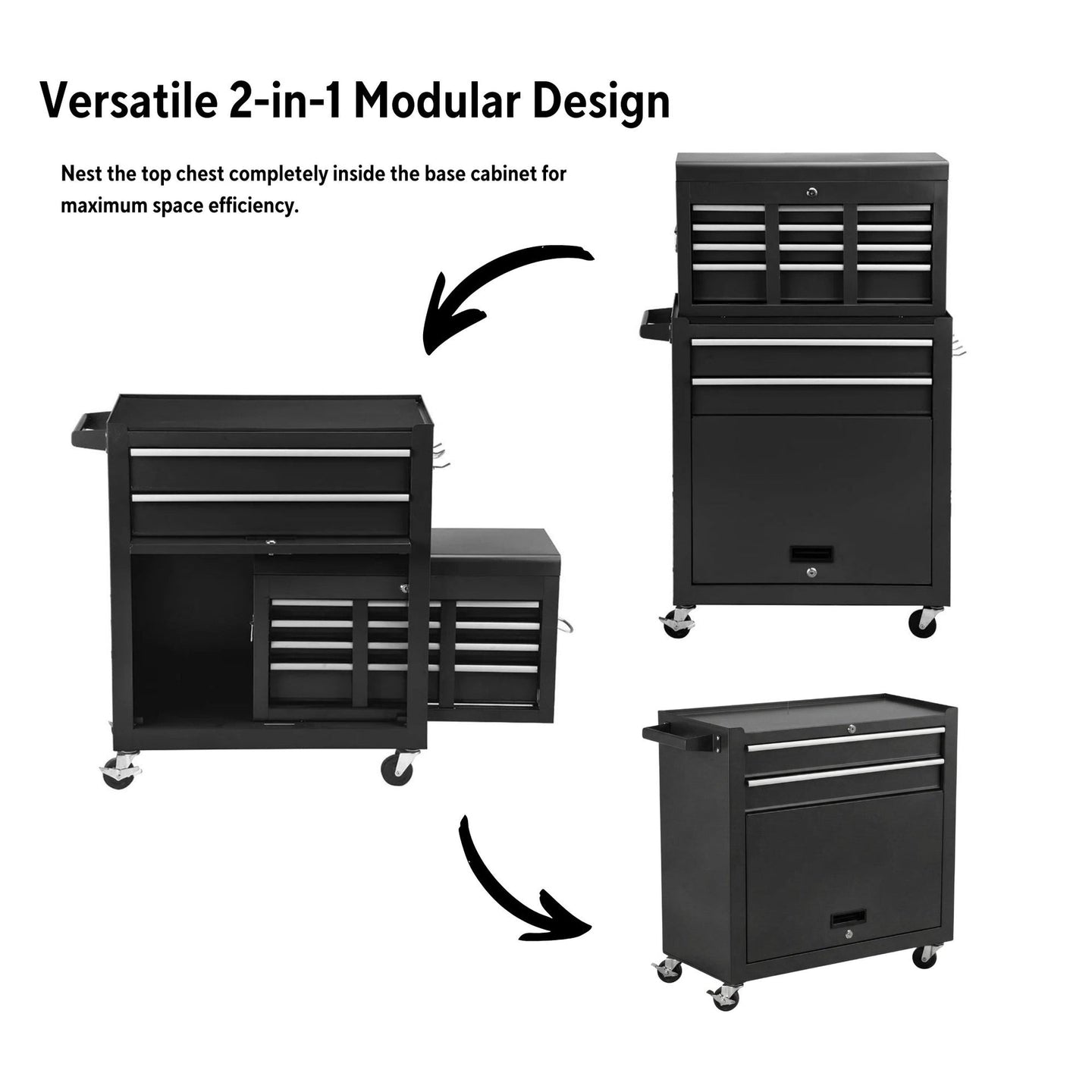 2-in-1 Barber Tool Chest: Ultimate 8-Drawer Proven Power