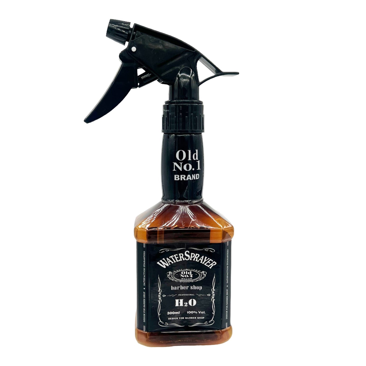 A professional Barber Spray Bottle in a vintage 300ml whiskey style design.