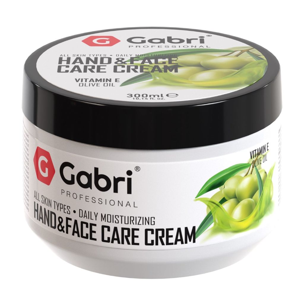 Gabri Professional Hand & Face Care Cream 300ml | Vitamin E & Olive Oil Moisturiser