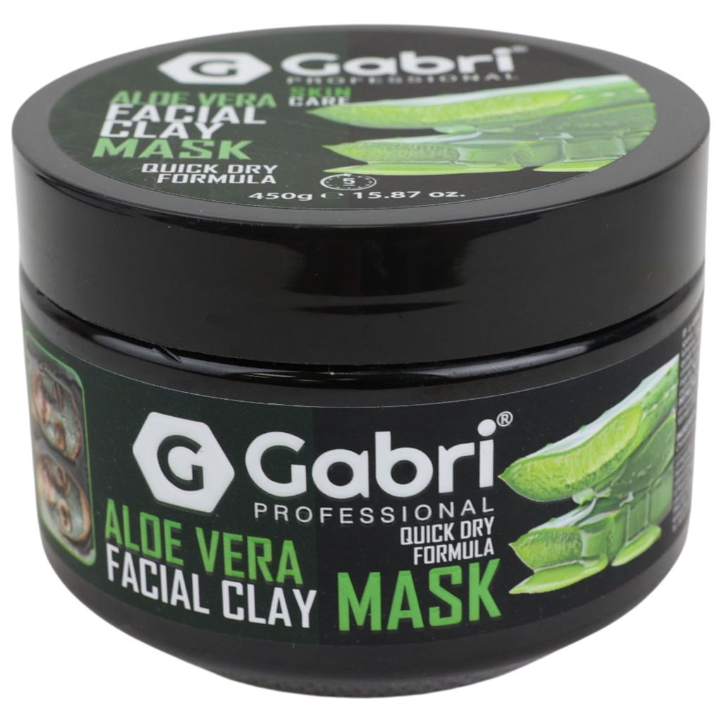 Gabri Professional Aloe Vera Facial Clay Mask 450g | Deep Cleansing 2 Gabri Professional Aloe Vera Facial Clay Mask 450g | Deep Cleansing - Image 2
