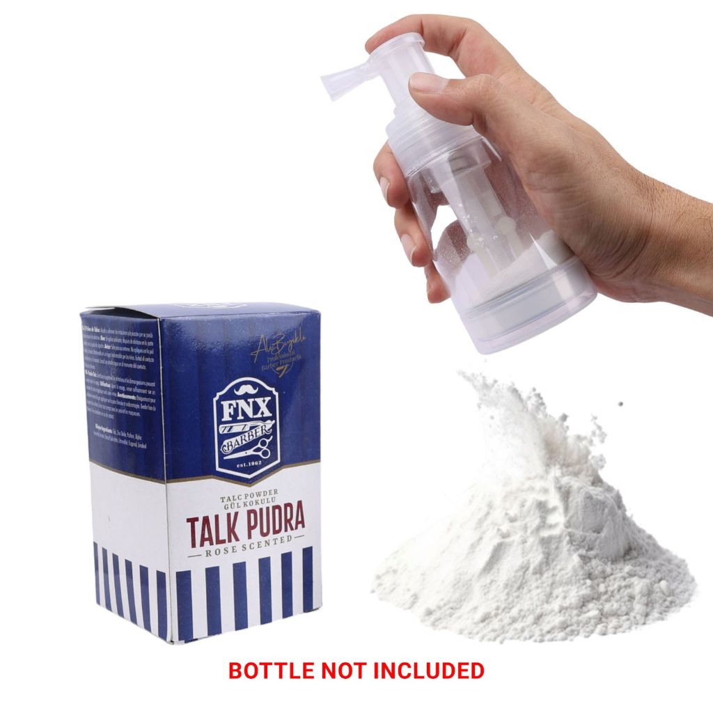 FNX Barber Rose Scented Talc Powder 250g - Professional Formula 3 FNX Barber Rose Scented Talc Powder 250g - Professional Formula - Image 3