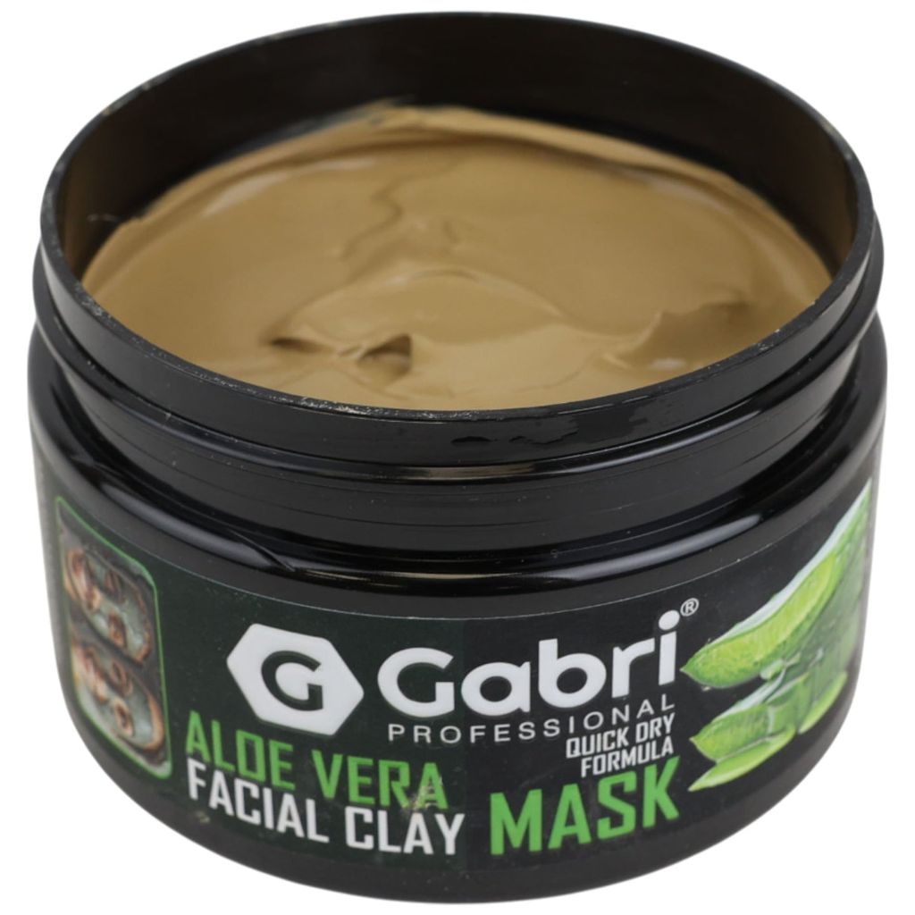 Gabri Professional Aloe Vera Facial Clay Mask 450g | Deep Cleansing 6 Gabri Professional Aloe Vera Facial Clay Mask 450g | Deep Cleansing - Image 6