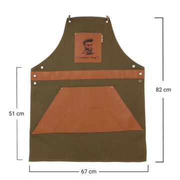 Professional Barber Canvas Apron: #1 Best Proven Ultimate Kit