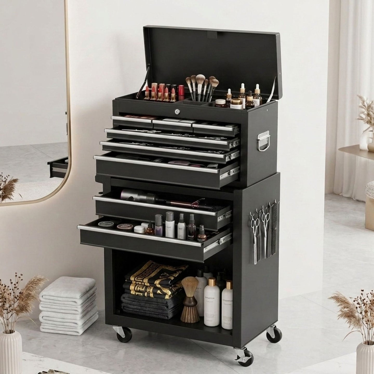 Professional Barber Station: 1 Ultimate Pro Tool Organizer