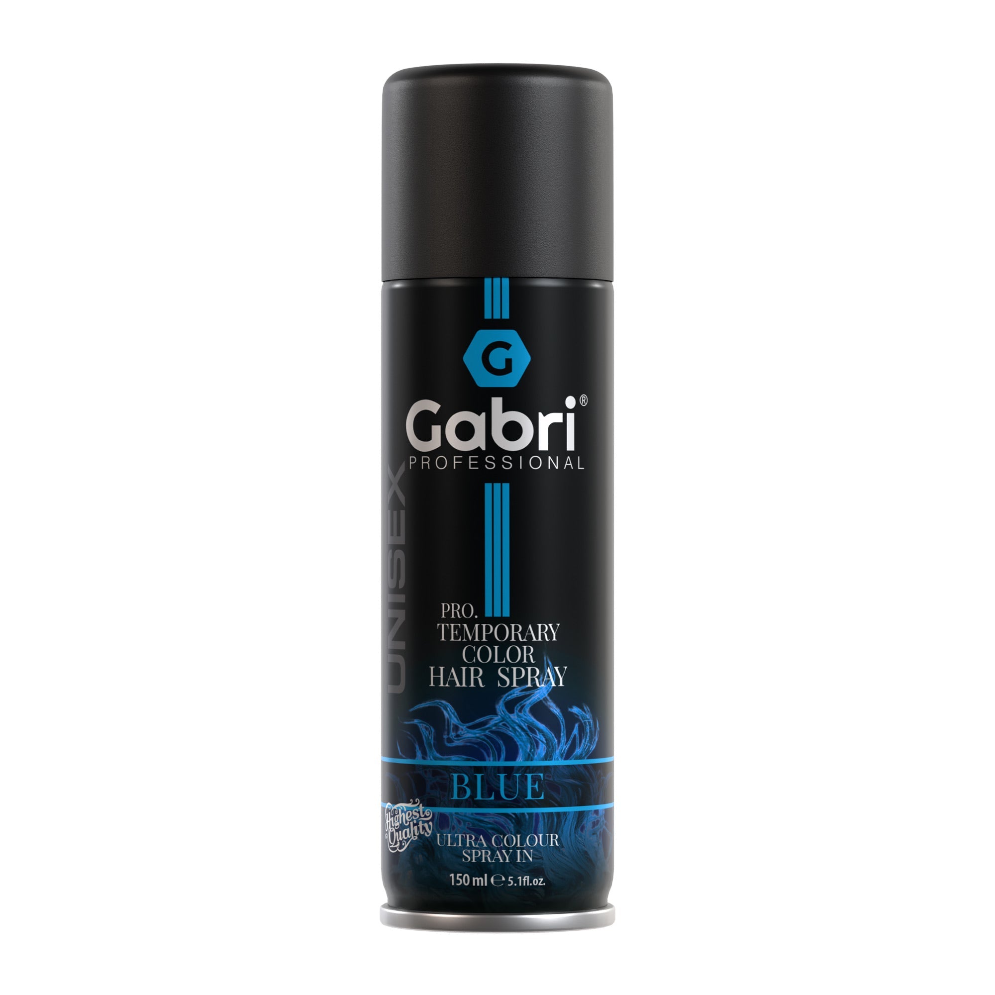 Gabri Professional Pro Temporary Hair Colour Spray Blue 150ml: Instant Cool-Tone Transformation for Bold Styling
