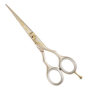 Kiepe 2451 Luxury Gold Cut Razor Ergo Anatomic Scissors 6 Inch (16cm): Masterpiece of Professional Advanced Precision Integration and Fiber Resilience