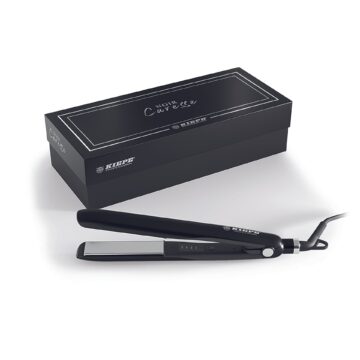 Kiepe Hair Straightener 30W Black: Masterpiece of Professional Advanced Precision Integration and Fiber Resilience