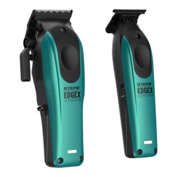 Powerful Kiepe Professional Edge X Ultrathin Clipper & Trimmer Set: Ultra-Precise Cutting, Cordless Performance & Professional Barber Control