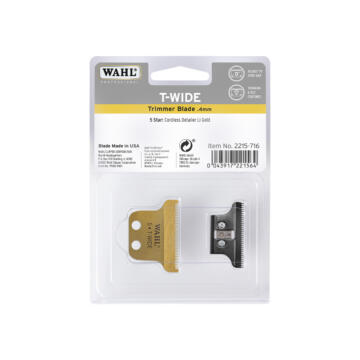 Wahl Detailer Hair Trimmer T Wide Gold Blade Set – 1 Elite Precision Cutting Solution