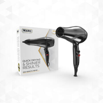 Wahl Pro Keratin 2200W Hair Dryer Black – 1 Professional Hair Drying and Styling Solution